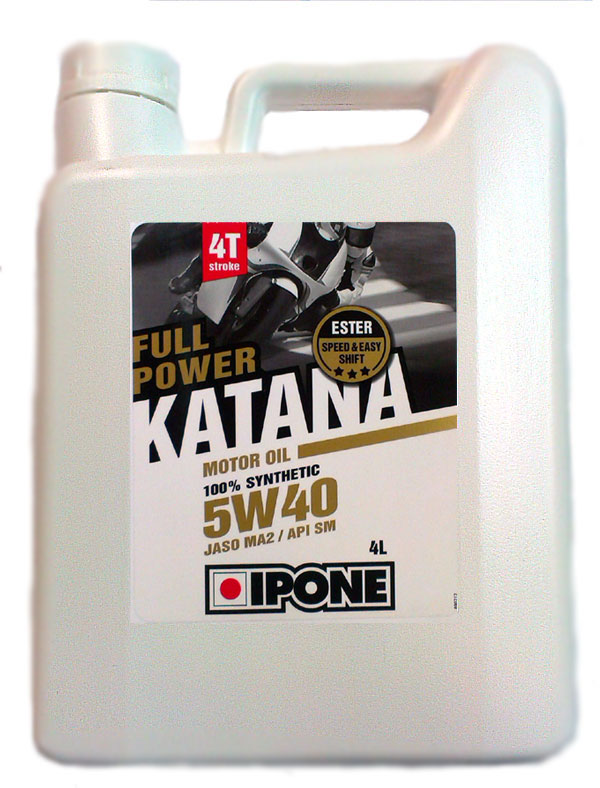 Масло 4Т FULL POWER KATANA 5W40 4 л синтетическое - IPONE - масла и жидкости - Мотозапчасти - Интернет-магазин мотоэкипировки и мотозапчастей MотоГанза