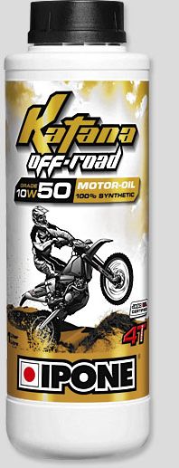 Масло 4T OFF ROAD KATANA 10W50 1 литр синтетика - IPONE - масла и жидкости - Мотозапчасти - Интернет-магазин мотоэкипировки и мотозапчастей MотоГанза