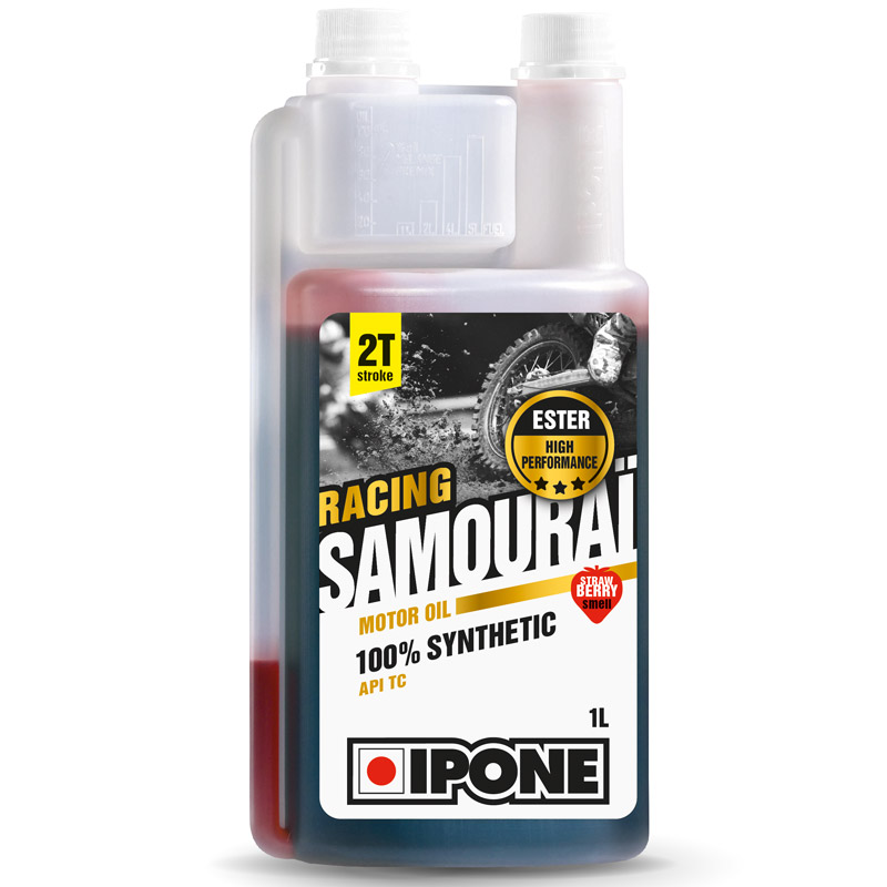 Масло 2Т SAMOURAI RACING 1L синтетическое (без запаха клубники) - IPONE - масла и жидкости - Мотозапчасти - Интернет-магазин мотоэкипировки и мотозапчастей MотоГанза