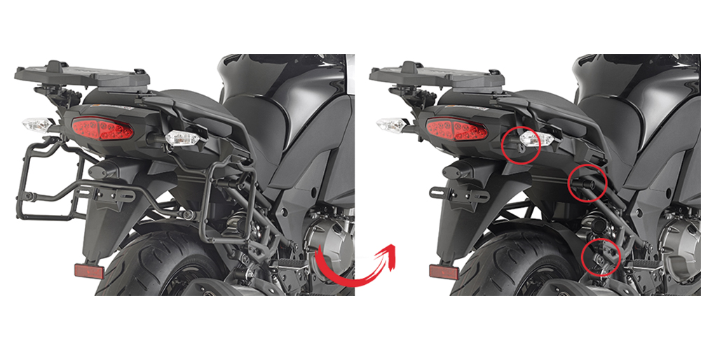 KAPPA KLR4113 Крепеж боковых кофров KAWASAKI VERSYS 1000 (15-16) - KAPPA Крепления кофров - кофры и сумки - Аксессуары - Интернет-магазин мотоэкипировки и мотозапчастей MотоГанза