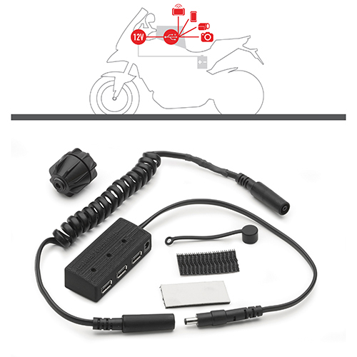 KAPPA KS111 USB Зарядник/разветвитель в сумку на бак  - KAPPA Запчасти и аксессуары - кофры и сумки - Аксессуары - Интернет-магазин мотоэкипировки и мотозапчастей MотоГанза