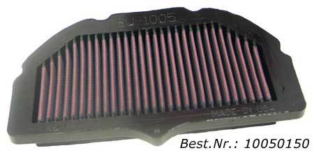 Воздушный фильтр K&N 10 050 150 GSX-R 1000,. 05-08 - K&N ВОЗДУШНЫЕ ФИЛЬТРЫ - воздушные фильтры - Мотозапчасти - Интернет-магазин мотоэкипировки и мотозапчастей MотоГанза