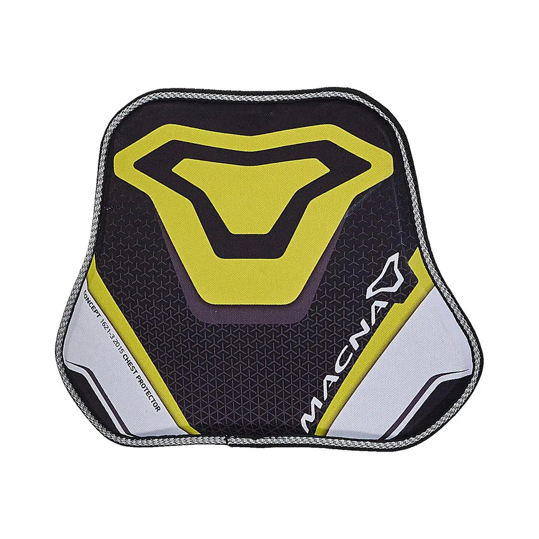 Защита груди черно-бело-желтая MACNA CHEST PROTECTOR LEVEL 1 - MACNA аксессуары - прочее - Мотоэкипировка - Интернет-магазин мотоэкипировки и мотозапчастей MотоГанза