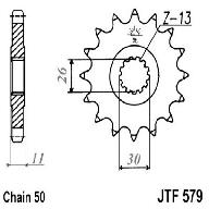 Звезда передняя DCF 579.17