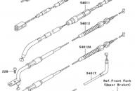 KAWASAKI EN400 Трос газа  54012-0052