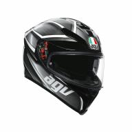 AGV Шлем K-5 S TEMPEST черный/серебристый