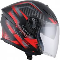 AGV Шлем K-5 JET URBAN HUNTER черный матовый/красный