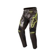 ALPINESTARS Мотобрюки кроссовые RACER TACTIC черно-серые камуфляж/желтый