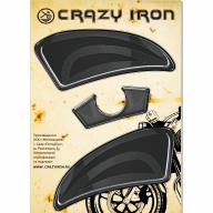 CRAZY IRON Наклейка на бак KAWASAKI Z1000SX ч/б текстура карбон