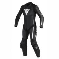 DAINESE Комбинезон кожаный ASSEN цельный женский черно-белый перфорированный