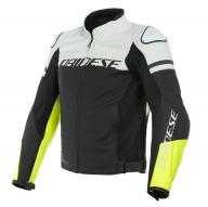 DAINESE Куртка кожаная AGILE 95C черный/белый/желтый