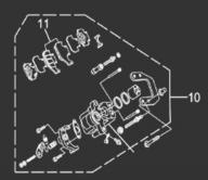 HISUN HS500ATV-2 Тормозные колодки 44710-107-0000 (2 шт.)