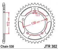 JT Звезда задняя JTR302.39