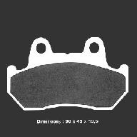 Тормозные колодки Nissin 2P-201SS (123)