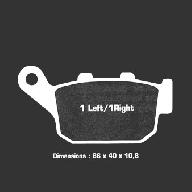 Тормозные колодки Nissin 2P-204NS (147)