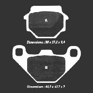 Тормозные колодки Nissin 2P-236ST (425)