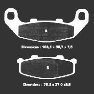 Тормозные колодки Nissin 2P-280SS(430)