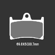 Тормозные колодки Nissin 2P-303ST( 248 )
