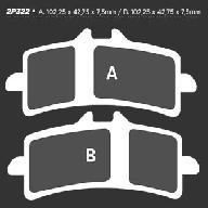 Тормозные колодки Nissin 2P-322ST (9031)
