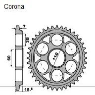 PBR Звезда задняя 4522 40 LD DUCATI 1098cc Z40