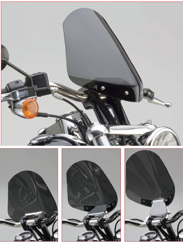 Лобовое стекло GLADIATOR сильно тонированное с хромированным креплением N2701 - NATIONAL CYCLE - Аксессуары - Интернет-магазин мотоэкипировки и мотозапчастей MотоГанза