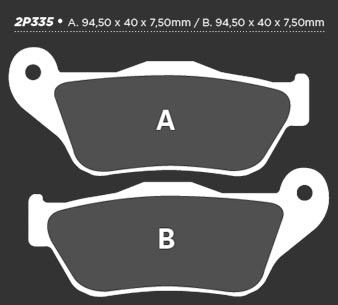 Тормозные колодки Nissin 2P-335SS - NISSIN дисковые - тормозные колодки - Мотозапчасти - Интернет-магазин мотоэкипировки и мотозапчастей MотоГанза