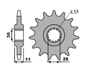 PBR Звезда передняя 579 C17 (579) - Звезды PBR - цепи и звезды - Мотозапчасти - Интернет-магазин мотоэкипировки и мотозапчастей MотоГанза