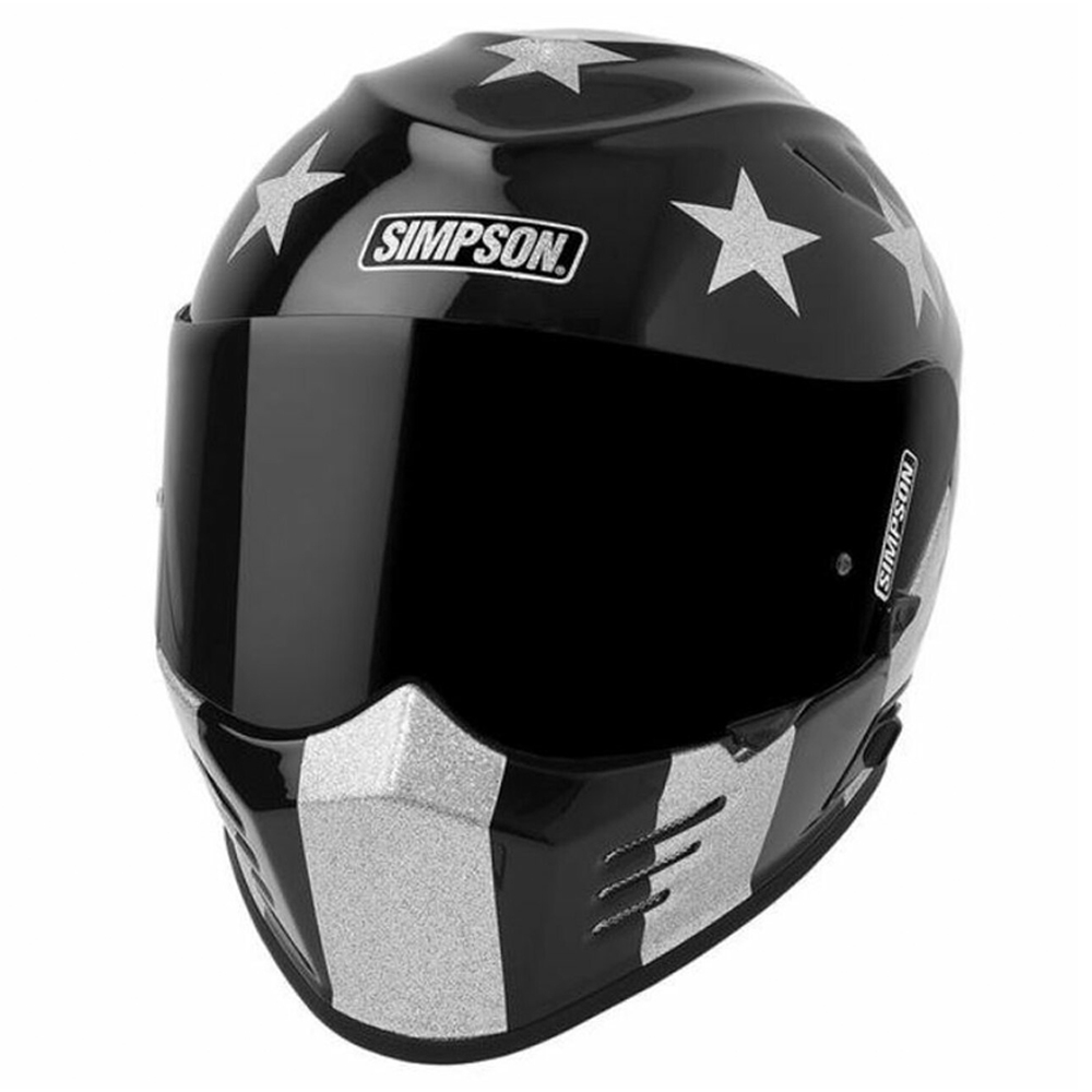 SIMPSON Шлем VENOM STINGRAE BLACK - Simpson - Мотошлемы - Интернет-магазин мотоэкипировки и мотозапчастей MотоГанза