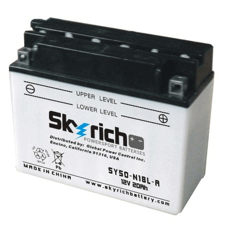Аккумулятор SKYRICH  Y50-N18L-A(A3) - Аккумуляторы SKYRICH - аккумуляторы - Мотозапчасти - Интернет-магазин мотоэкипировки и мотозапчастей MотоГанза