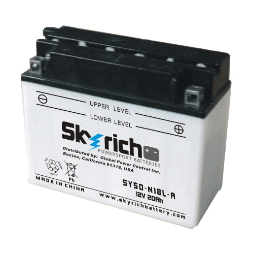Аккумулятор SKYRICH Y50-N18L-A3 - Аккумуляторы SKYRICH - аккумуляторы - Мотозапчасти - Интернет-магазин мотоэкипировки и мотозапчастей MотоГанза