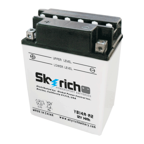Аккумулятор SKYRICH YB14A-A2 - Аккумуляторы SKYRICH - аккумуляторы - Мотозапчасти - Интернет-магазин мотоэкипировки и мотозапчастей MотоГанза