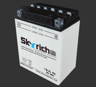 Аккумулятор SKYRICH YB14L-A2 - Аккумуляторы SKYRICH - аккумуляторы - Мотозапчасти - Интернет-магазин мотоэкипировки и мотозапчастей MотоГанза