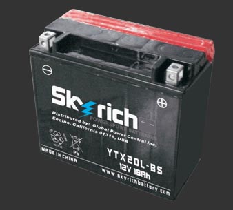 Аккумулятор SKYRICH YTX20L-BS - Аккумуляторы SKYRICH - аккумуляторы - Мотозапчасти - Интернет-магазин мотоэкипировки и мотозапчастей MотоГанза