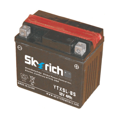 Аккумулятор SKYRICH YTX5L-BS - Аккумуляторы SKYRICH - аккумуляторы - Мотозапчасти - Интернет-магазин мотоэкипировки и мотозапчастей MотоГанза