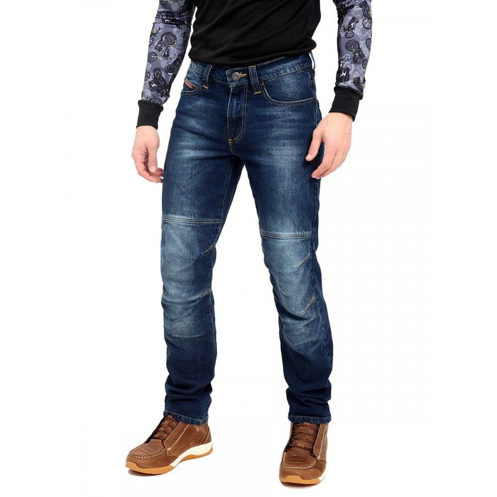 STARKS Мотоджинсы SPIDER Regular fit темно-синие - STARKS брюки - штаны - Мотоэкипировка - Интернет-магазин мотоэкипировки и мотозапчастей MотоГанза