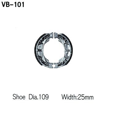 Тормозные колодки VESRAH VB 101 - VESRAH барабанные - тормозные колодки - Мотозапчасти - Интернет-магазин мотоэкипировки и мотозапчастей MотоГанза