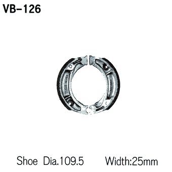 Тормозные колодки VESRAH VB 126 - VESRAH барабанные - тормозные колодки - Мотозапчасти - Интернет-магазин мотоэкипировки и мотозапчастей MотоГанза