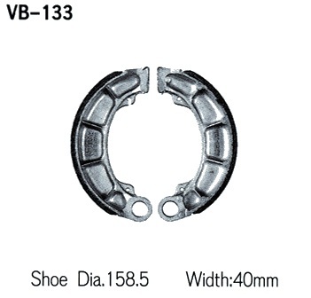 Тормозные колодки VESRAH VB 133 - VESRAH барабанные - тормозные колодки - Мотозапчасти - Интернет-магазин мотоэкипировки и мотозапчастей MотоГанза