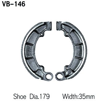 Тормозные колодки VESRAH VB 146 - VESRAH барабанные - тормозные колодки - Мотозапчасти - Интернет-магазин мотоэкипировки и мотозапчастей MотоГанза