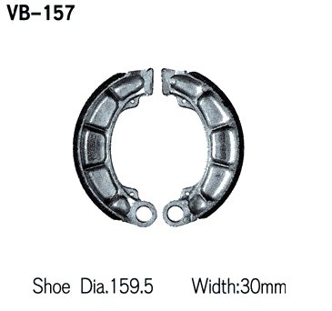 Тормозные колодки VESRAH VB 157 - VESRAH барабанные - тормозные колодки - Мотозапчасти - Интернет-магазин мотоэкипировки и мотозапчастей MотоГанза