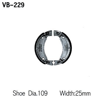 Тормозные колодки VESRAH VB 229 - VESRAH барабанные - тормозные колодки - Мотозапчасти - Интернет-магазин мотоэкипировки и мотозапчастей MотоГанза
