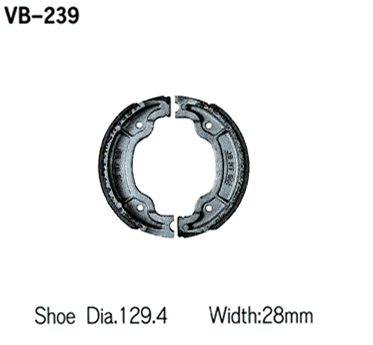 Тормозные колодки VESRAH VB 239 - VESRAH барабанные - тормозные колодки - Мотозапчасти - Интернет-магазин мотоэкипировки и мотозапчастей MотоГанза