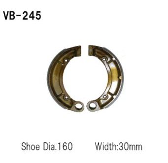 Тормозные колодки VESRAH VB 245 - VESRAH барабанные - тормозные колодки - Мотозапчасти - Интернет-магазин мотоэкипировки и мотозапчастей MотоГанза