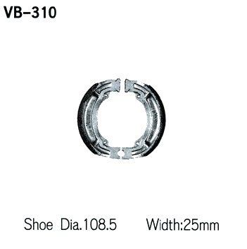 Тормозные колодки VESRAH VB 310 - VESRAH барабанные - тормозные колодки - Мотозапчасти - Интернет-магазин мотоэкипировки и мотозапчастей MотоГанза