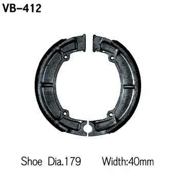 Тормозные колодки VESRAH VB 412 - VESRAH барабанные - тормозные колодки - Мотозапчасти - Интернет-магазин мотоэкипировки и мотозапчастей MотоГанза