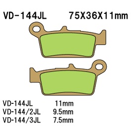 Тормозные колодки VESRAH VD 144/2JL - VESRAH дисковые - тормозные колодки - Мотозапчасти - Интернет-магазин мотоэкипировки и мотозапчастей MотоГанза