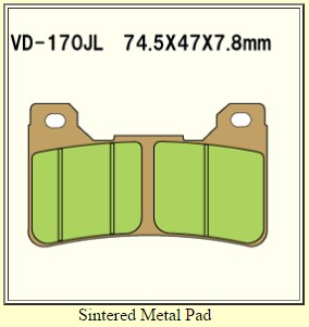 Тормозные колодки VESRAH VD 170JL - VESRAH дисковые - тормозные колодки - Мотозапчасти - Интернет-магазин мотоэкипировки и мотозапчастей MотоГанза