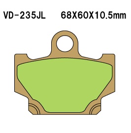 Тормозные колодки VESRAH VD 235JL - VESRAH дисковые - тормозные колодки - Мотозапчасти - Интернет-магазин мотоэкипировки и мотозапчастей MотоГанза
