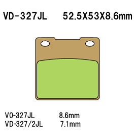 Тормозные колодки VESRAH VD 327/2JL - VESRAH дисковые - тормозные колодки - Мотозапчасти - Интернет-магазин мотоэкипировки и мотозапчастей MотоГанза