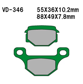 Тормозные колодки VESRAH VD 346 - VESRAH дисковые - тормозные колодки - Мотозапчасти - Интернет-магазин мотоэкипировки и мотозапчастей MотоГанза